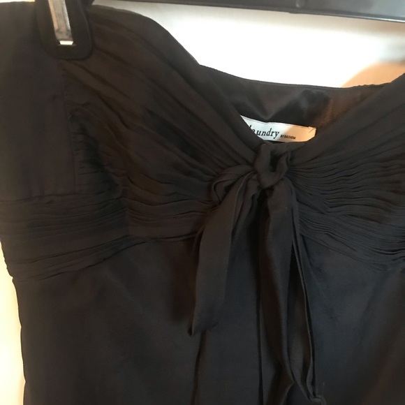 Laundry by Design black silk strapless dress - Picture 5 of 8